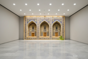 پوستر دیواری طرح سه ایوان فیروزه‌ای