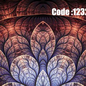 پوستر دیواری طرح برگ‌های نورانی در عمق رنگ‌ها