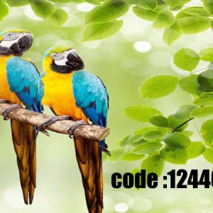 پوستر دیواری طرح آشیانه طوطی‌های بهاری