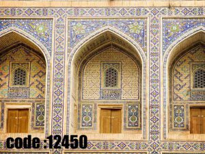 پوستر دیواری طرح سه ایوان فیروزه‌ای