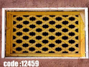 پوستر دیواری طرح پنجره مشبک ستاره‌ای