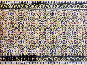 پوستر دیواری طرح گل‌های طلایی ایرانی