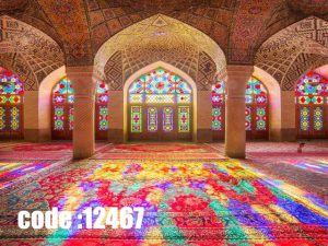 پوستر دیواری طرح نور و رنگ ایرانی