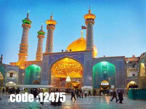 پوستر دیواری طرح غروب حرم حضرت معصومه