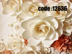 پوستر دیواری طرح گل کاغذی