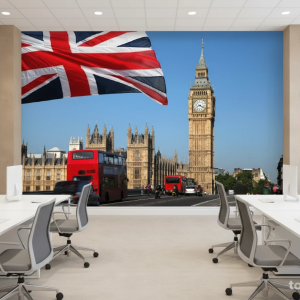 پوستر دیواری سه بعدی طرح شهر لندن