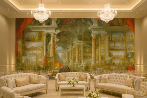 پوستر دیواری سه بعدی طرح گالری هنری کلاسیک