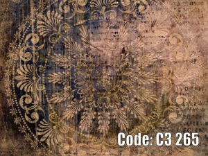 پوستر دیواری سه بعدی طرح سنتی پتینه