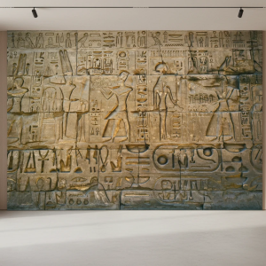 پوستر دیواری سه بعدی طرح نقوش مصر باستان