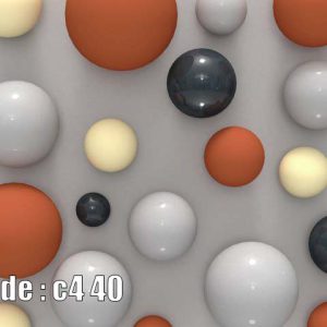 پوستر دیواری سه بعدی طرح گوی های رنگی مدرن