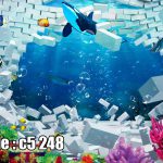 پوستر دیواری دنیای زیر آب سه‌بعدی | شکستن دیوار به اعماق اقیانوس