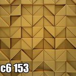 پوستر دیواری هندسی طلایی سه‌بعدی | شکوه نظم و معماری مدرن