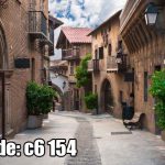 پوستر دیواری کوچه کلاسیک اروپایی | حس آرامش و اصالت در معماری قدیمی
