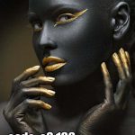 پوستر دیواری هنری مفهومی مشکی و طلایی | جلوه‌ای مدرن و لوکس در دکوراسیون