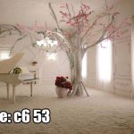 پوستر دیواری درخت شکوفه‌های صورتی | فضای رویایی و آرامش هنری