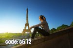 پوستر دیواری برج ایفل پاریس | لحظه‌ای آرام در قلب فرانسه