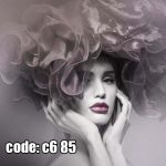 پوستر دیواری پرتره انتزاعی با پارچه ابریشمی | طرح هنری مدرن و لطیف