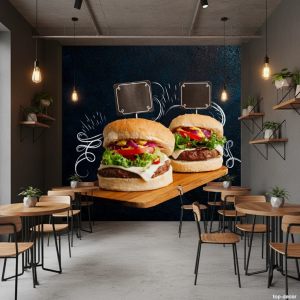 پوستر دیواری برگر کلاسیک