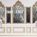 پوستر دیواری داماسک گلدار