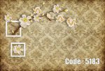 پوستر دیواری داماسک سه بعدی