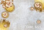 پوستر دیواری گل رز و حلقه طلایی