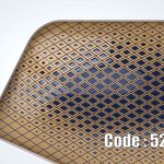 پوستر دیواری هندسی طلایی سرمه ای