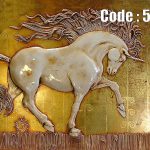 پوستر دیواری اسب تک شاخ طلایی