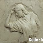 پوستر دیواری زن مجسمه‌ای