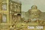 پوستر دیواری طرح شهر قدیمی
