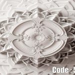 پوستر دیواری سه‌بعدی گچبری