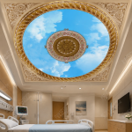 پوستر دیواری سقفی گنبد طلایی