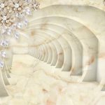 پوستر دیواری سه بعدی تونل سنگ مرمر