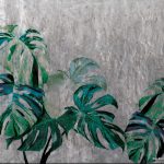 پوستر دیواری سه بعدی برگ مونسترا