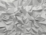 پوستر دیواری سه‌بعدی هندسی سفید