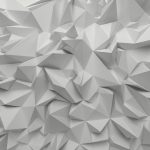 پوستر دیواری سه‌بعدی هندسی سفید