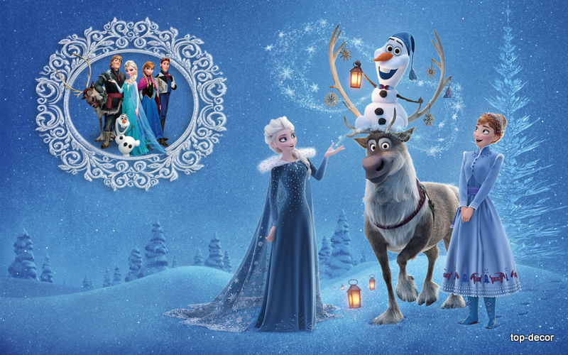 پوستر دیواری سه‌بعدی انیمیشن Frozen