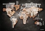 پوستر دیواری نقشه جهان