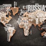 پوستر دیواری نقشه جهان