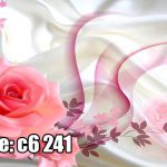 پوستر دیواری رز صورتی لطیف با طراحی هنری و پس‌زمینه ابریشمی
