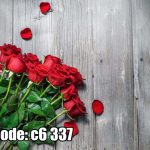 پوستر دیواری رز قرمز | گل‌های عاشقانه روی پس‌زمینه چوبی مینیمال
