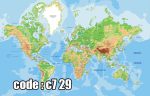 پوستر دیواری نقشه جهان رنگی فیزیکی | طرح آموزشی و دکوراتیو