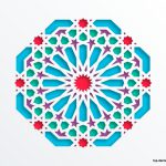 پوستر دیواری شمسه هندسی اسلامی