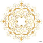 پوستر دیواری مدالیون طلایی