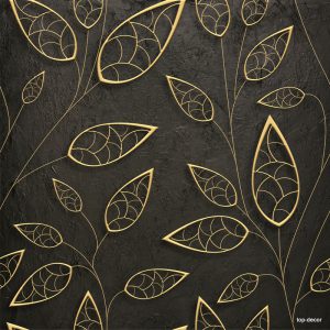پوستر دیواری برگ طلایی لوکس
