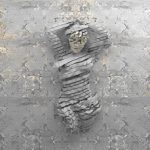 پوستر دیواری چهره سه‌بعدی مفهومی