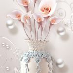 پوستر دیواری گل کالا سه‌بعدی