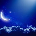 پوستر دیواری سه بعدی طرح ماه