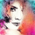 پوستر دیواری آبرنگی