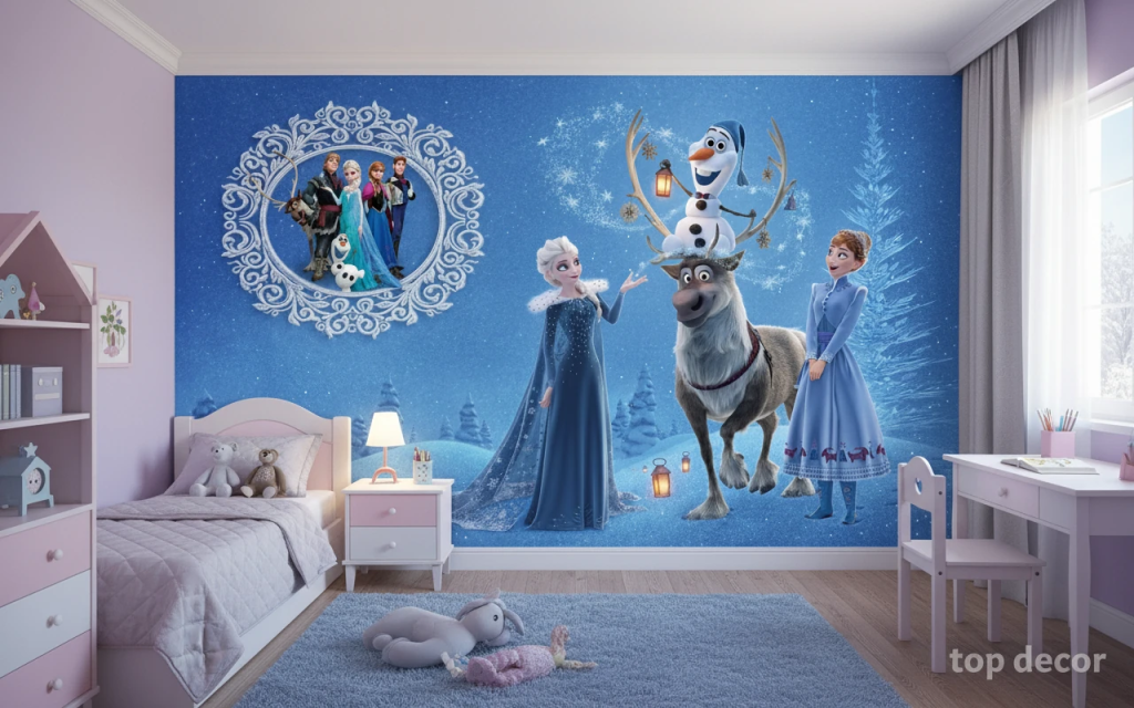 پوستر دیواری سه‌بعدی انیمیشن Frozen