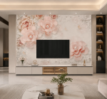 پوستر دیواری گل رز مرواریدی